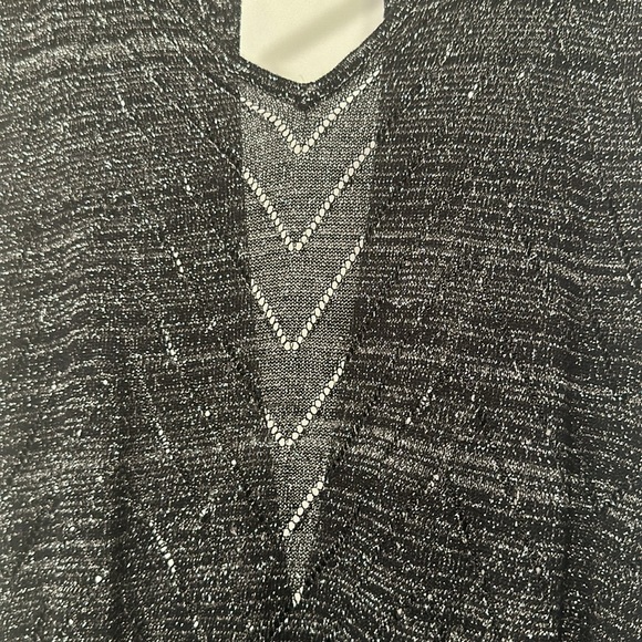 PARKER Silver & Black Open Back Tank Top Size CS PERFECT CONDTION - Picture 6 of 11